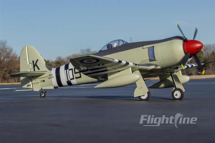 FlightLine RC Hawker Sea Fury 1200mm Wingspan PNP RC Airplane