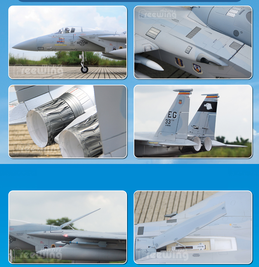 Freewing F-15C Eagle Super Scale High Performance 90mm EDF Jet