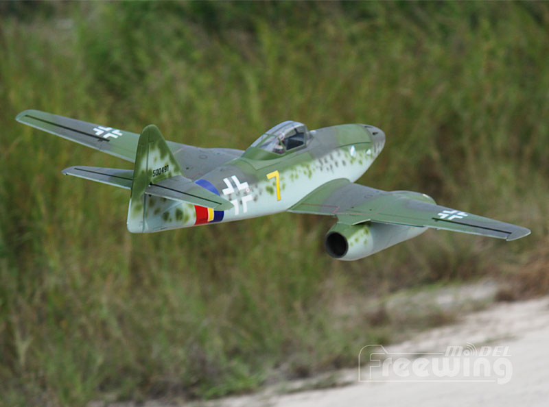 Freewing Twin EDF Messerschmitt Me-262 Yellow 7 V2 Jet 