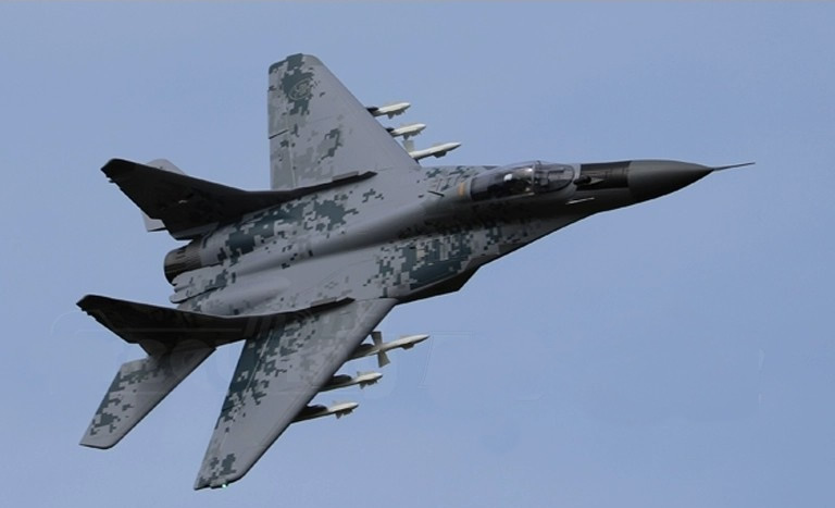 Freewing MiG-29 Fulcrum Digital Camo Twin 80mm EDF Jet ARF Plus Servos RC Airplane