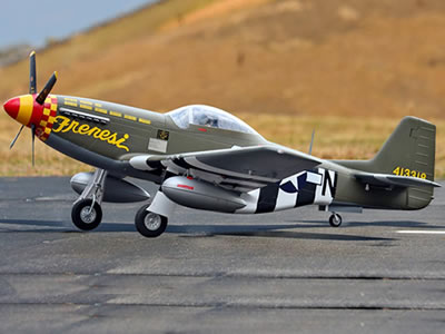 FlightLine P-51D Mustang 1600mm (63 inch) Wingspan - PNP RC Airplane