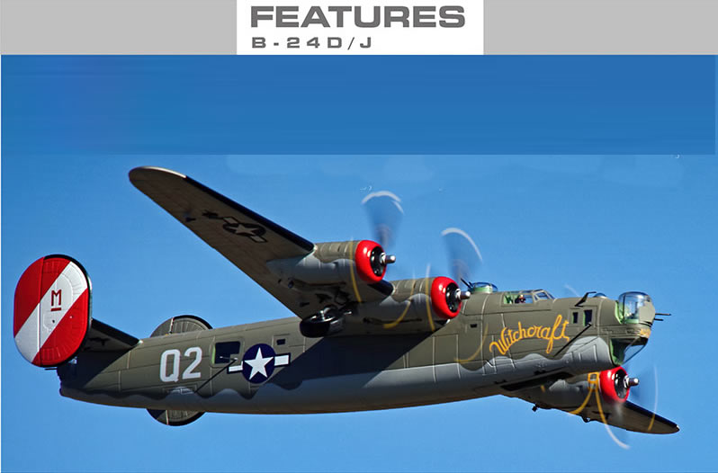 >FlightLine RC B-24 Liberator OLIVE DRAB 2000mm (78 inch) Wingspan PNP RC Airplane