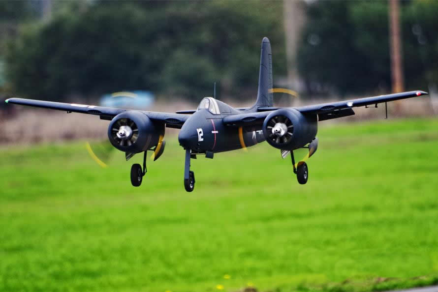 FlightLine RC F7F-3 Tigercat 1600mm Wingspan PNP Rc Airplane