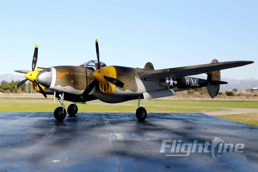 FlightLine RC P-38L Lightning Allied Green  RC Airplane