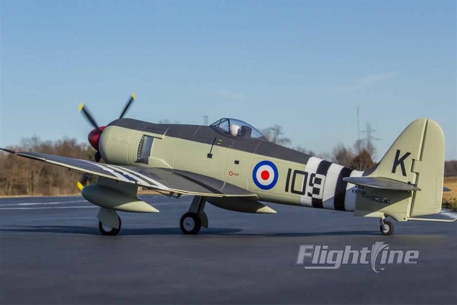 FlightLine RC Hawker Sea Fury 1200mm Wingspan PNP RC Airplane