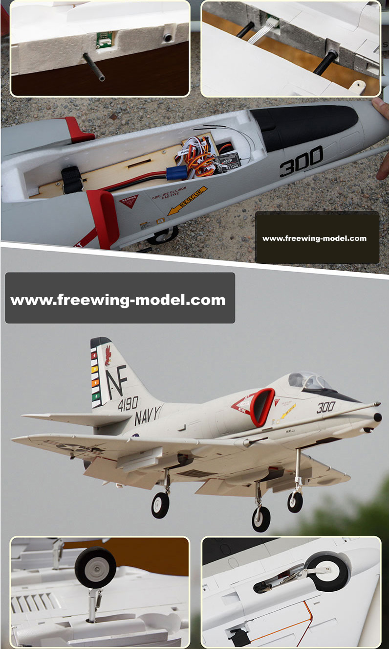 Freewing A-4E/F Skyhawk 80mm EDF Jet PNP RC airplane