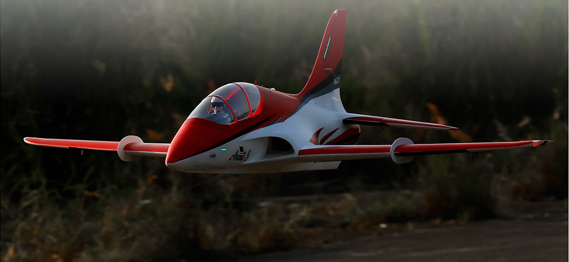 Freewing Avanti S red 90mm EDF Sport ARF Plus Jet