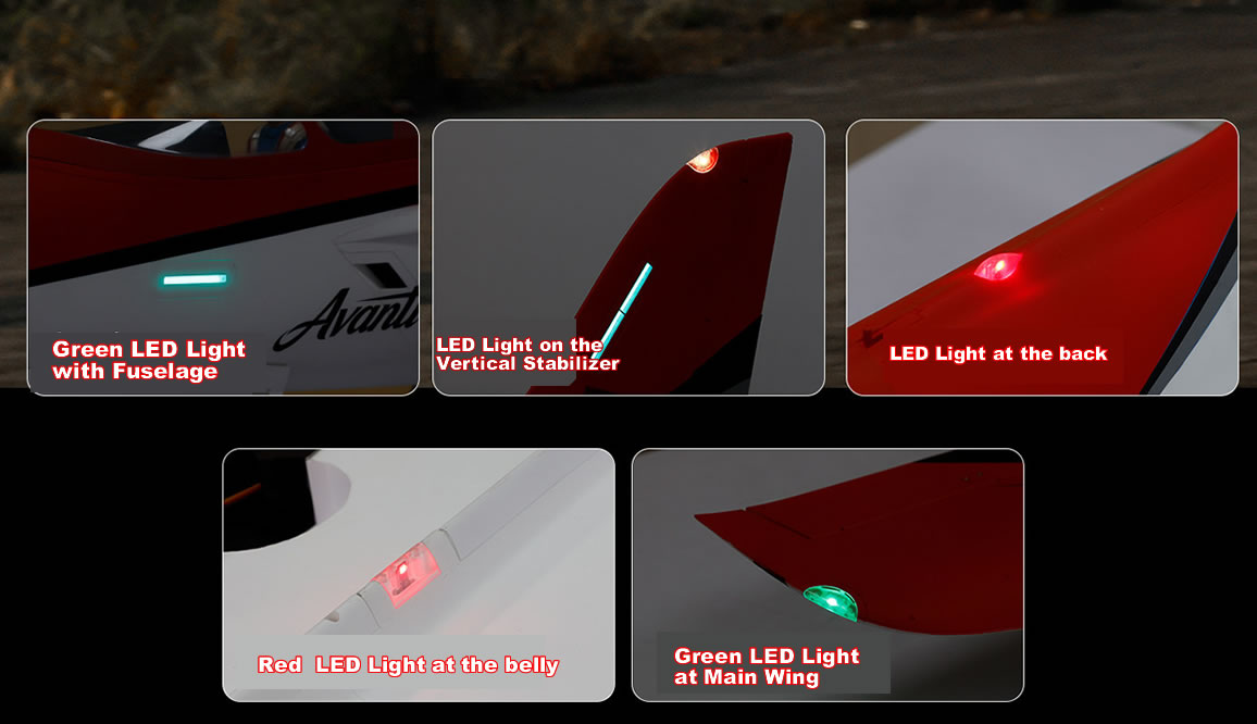 Freewing Avanti S red 90mm EDF Sport ARF Plus Jet