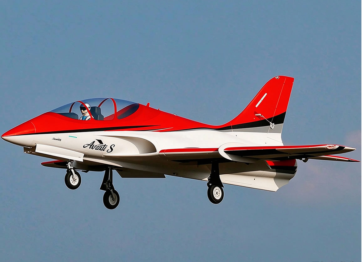 Freewing Avanti S red 90mm EDF Sport ARF Plus Jet