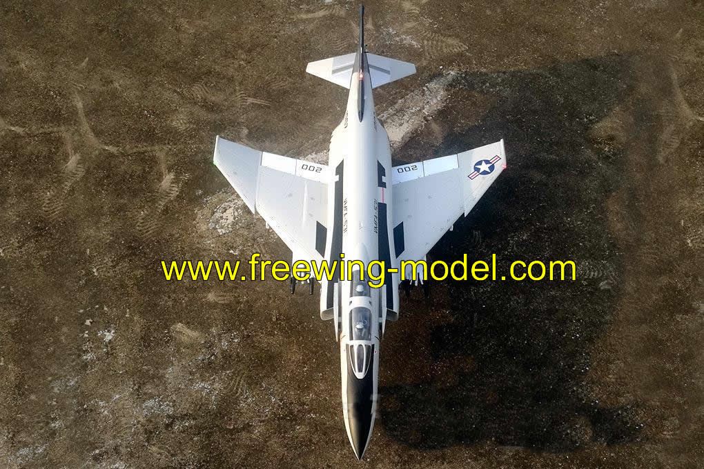 Freewing F-4 Phantom II Ghost Grey 90mm EDF Jet - PNP RC airplane