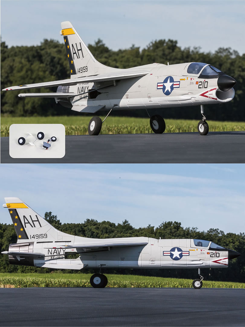 Freewing F-8 Crusader 64mm Jet PNP 3S RC Airplane