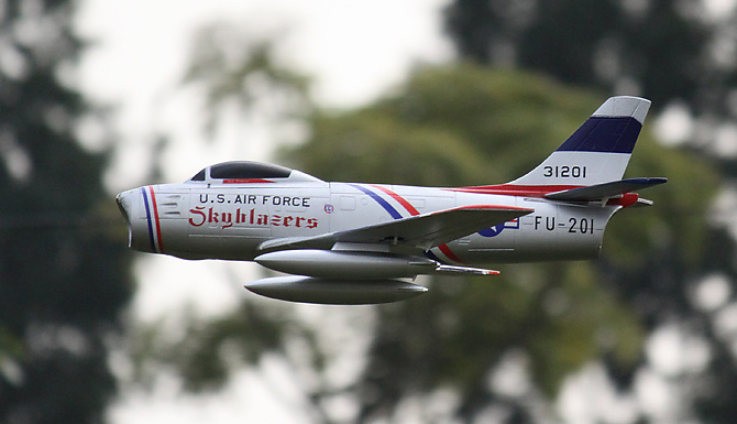 64mm Freewing F-86 Sabre Jolley Roger PNP  RC Airplane