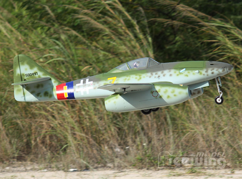 Freewing Twin EDF Messerschmitt Me-262 Yellow 7 V2 Jet 