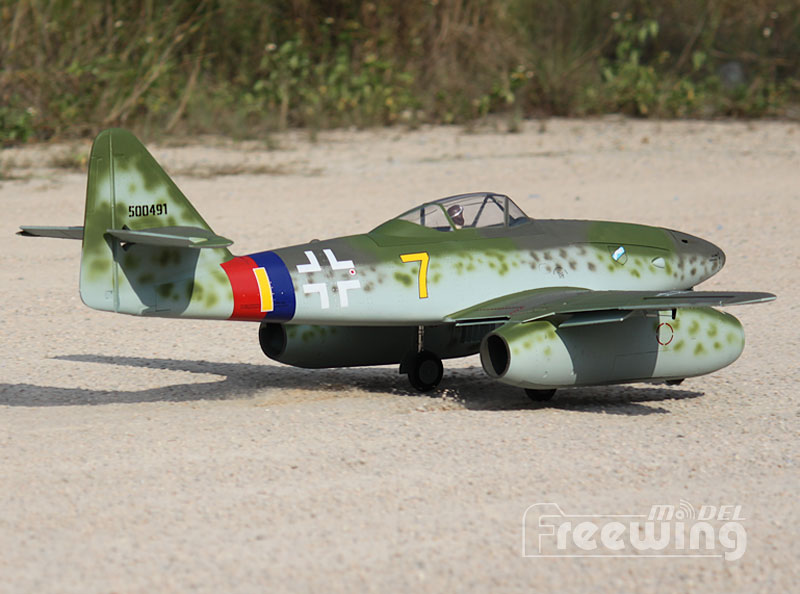 Freewing Twin EDF Messerschmitt Me-262 Yellow 7 V2 Jet 