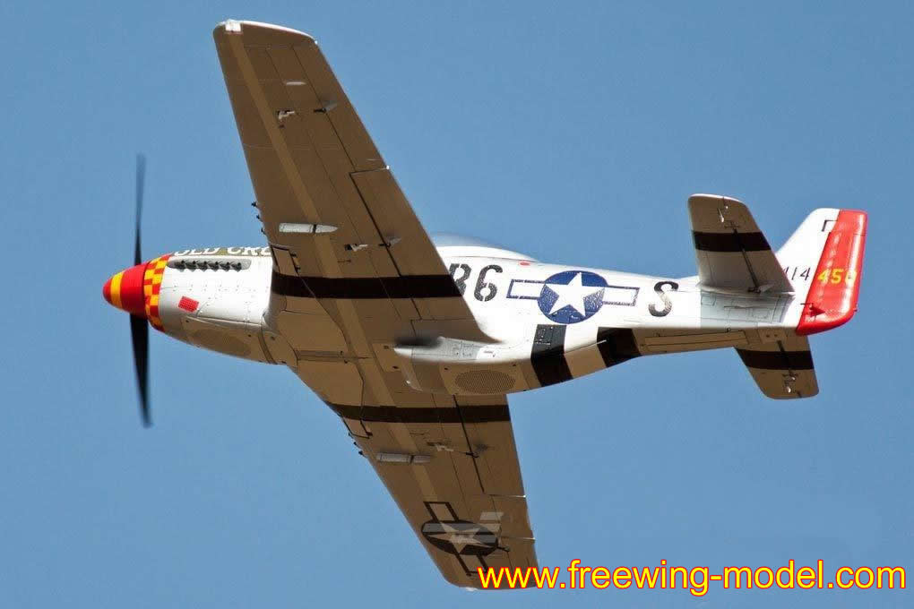 Freewing P-51D HP Old Crow 1410mm (55 inch) Wingspan PNP RC Airplane