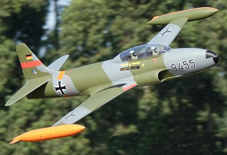 Freewing T-33 Shooting Star German 80mm EDF Jet PNP RC Airplane