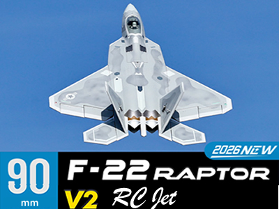 Freewing F-22 V2 90mm ARF Plus Jet