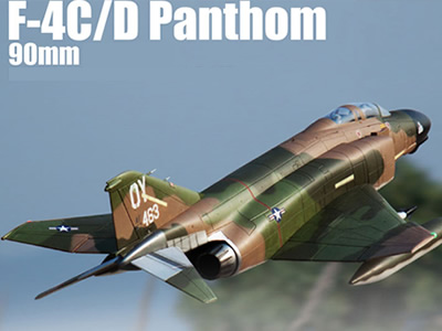 Freewing F-4D Green Phantom II 90mm EDF Jet - PNP RC Airplane