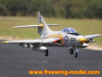 Freewing F9F-8 Cougar Super Scale 80mm EDF PNP with Gyro RC Airplane