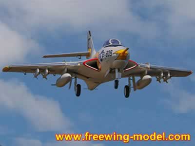 Freewing F9F-8 Cougar Super Scale 80mm EDF PNP with Gyro  RC Airplane