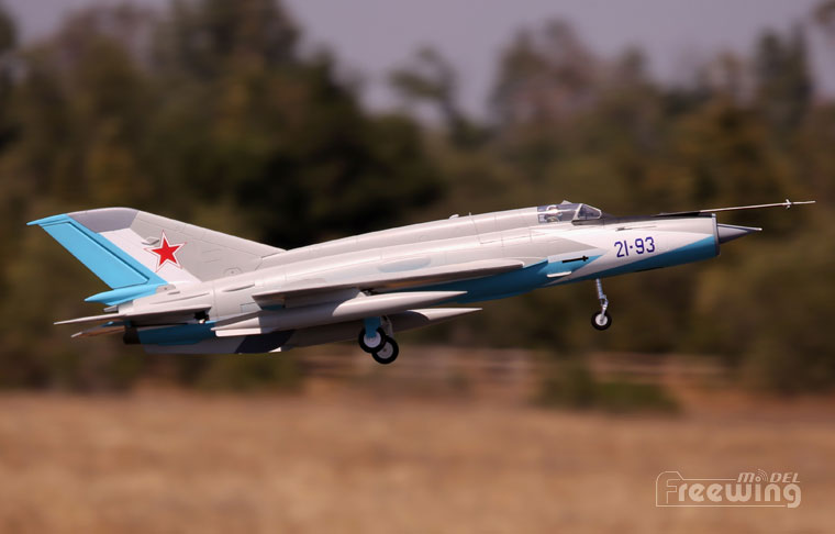 Freewing Mig-21 Blue 80mm EDF Jet PNP Rc Airplane