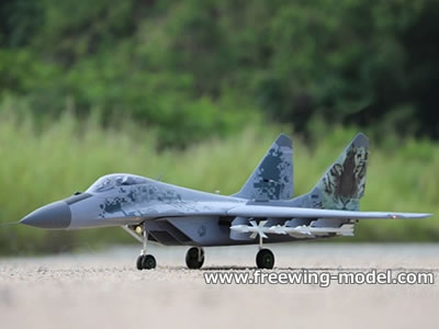 Freewing MiG-29 Fulcrum Digital Camo Twin 80mm EDF Jet PNP RC Airlane