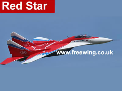 Freewing MiG-29 Red Star Twin 80mm EDF Jet PNP RC Airplane