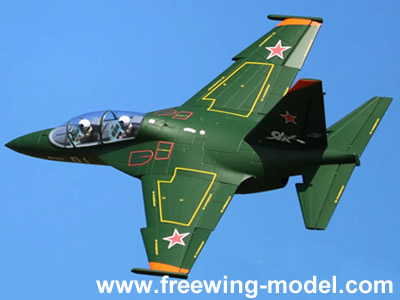 Freewing Yak-130 Green 70mm EDF Jet PNP RC Airplane